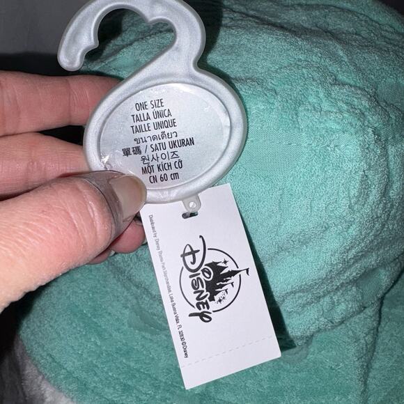 Disney Parks Mickey Mouse Bucket Terry Cloth Hat Turquoise Green Adult OS New - Picture 6 of 10